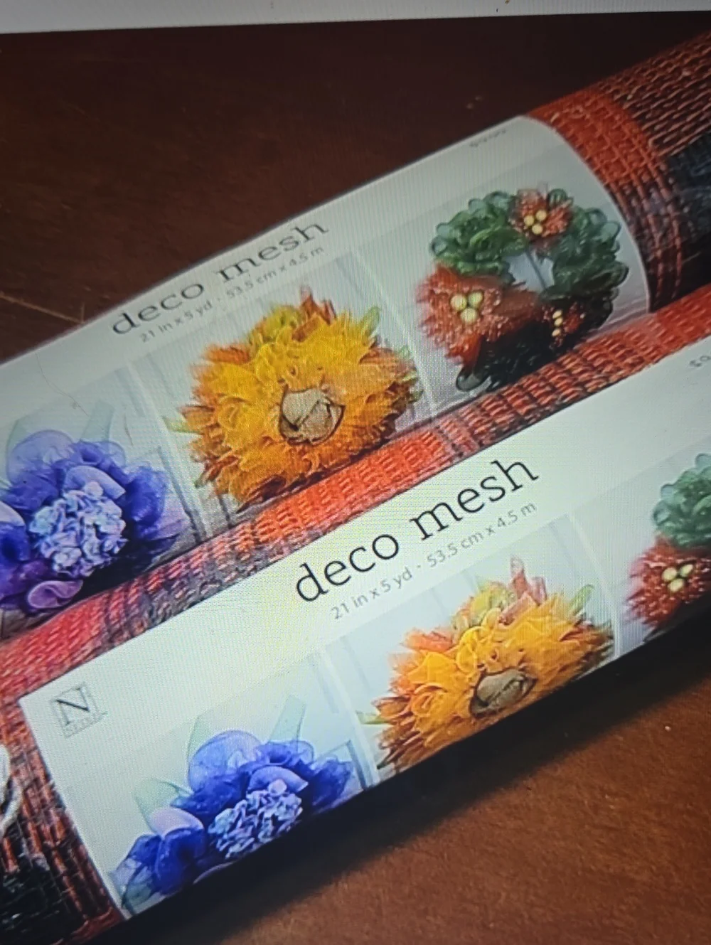 2 Rolls Deco Mesh